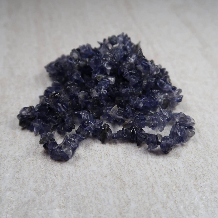 Iolite Chip Beads For Jewellery Making