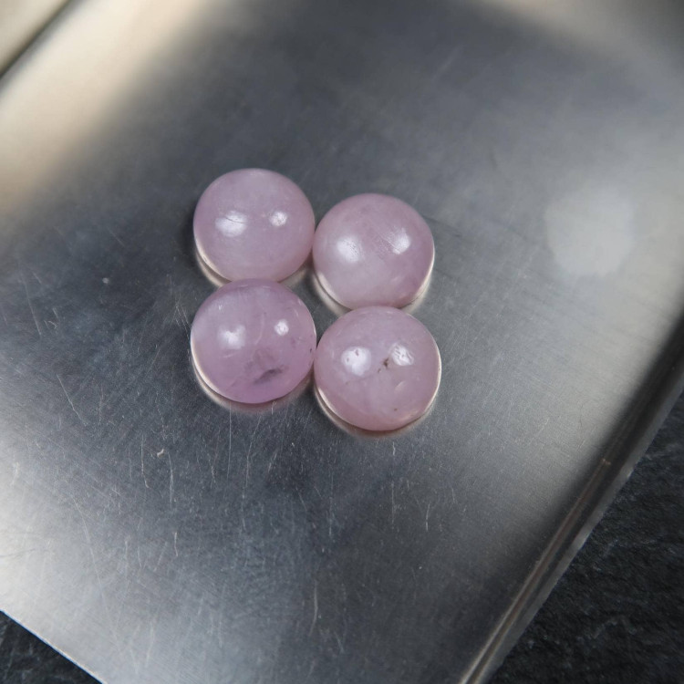 Pink Kunzite Cabochons For Jewellery Makers (1)