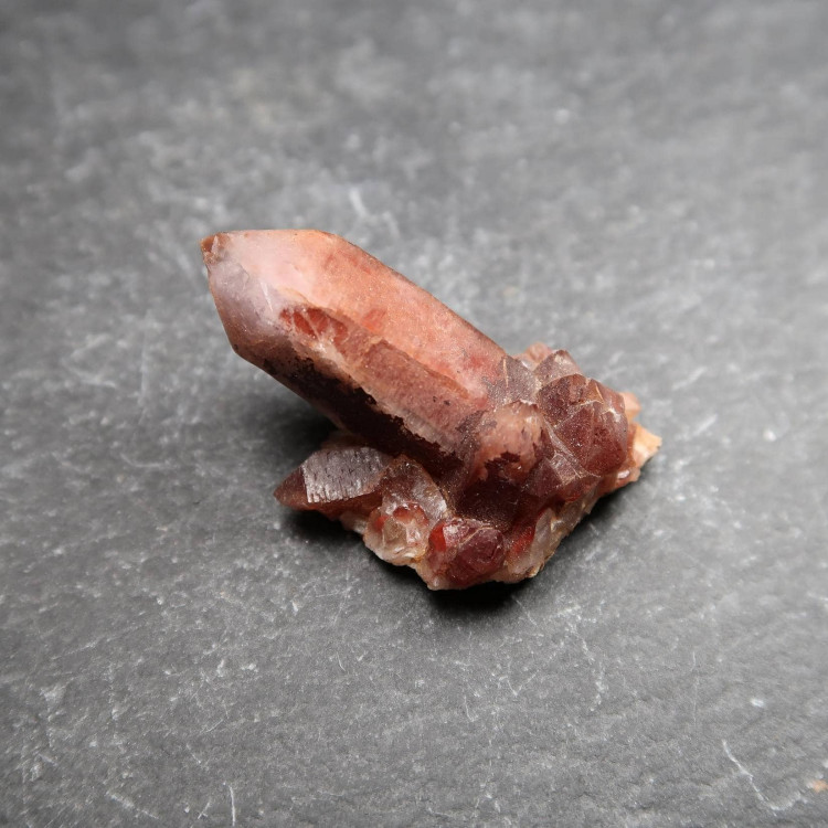 Red Quartz Cluster From Morocco (5)