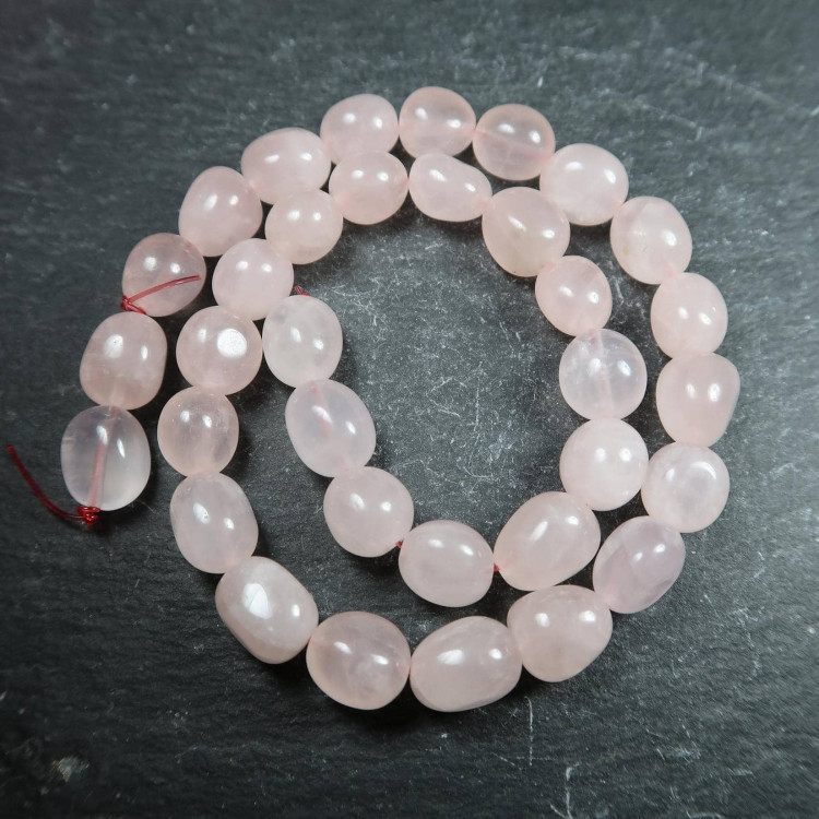 Rose Quartz Nugget Bead Strands For Jewellery Makers (1)