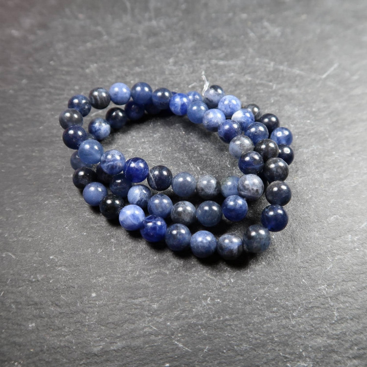 Round Sodalite Bead Strands For Jewellery Makers (2)