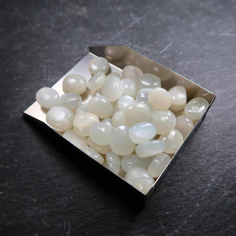 White Moonstone Tumblestones (3)