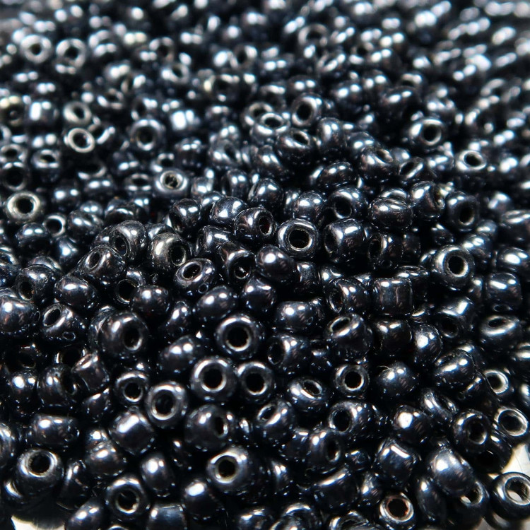 Dark Metallic Seed Beads