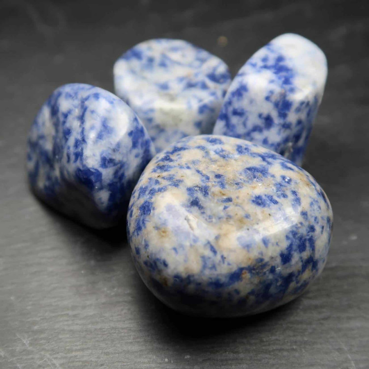 Sodalitic Quartz Tumblestones