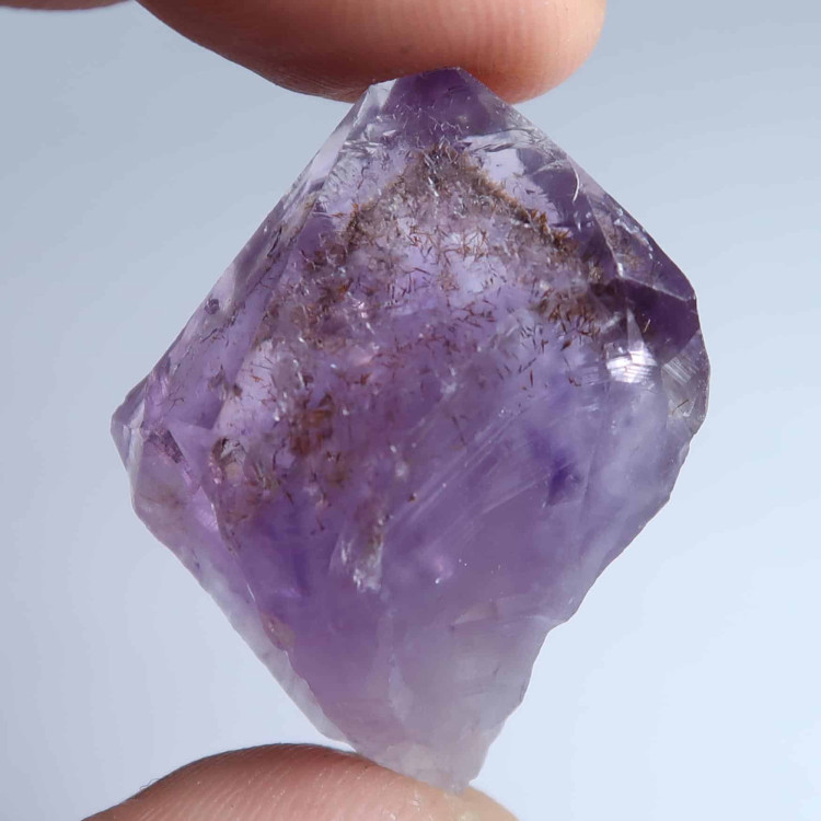 amethyst point with goethite inclusions as a phantom 5