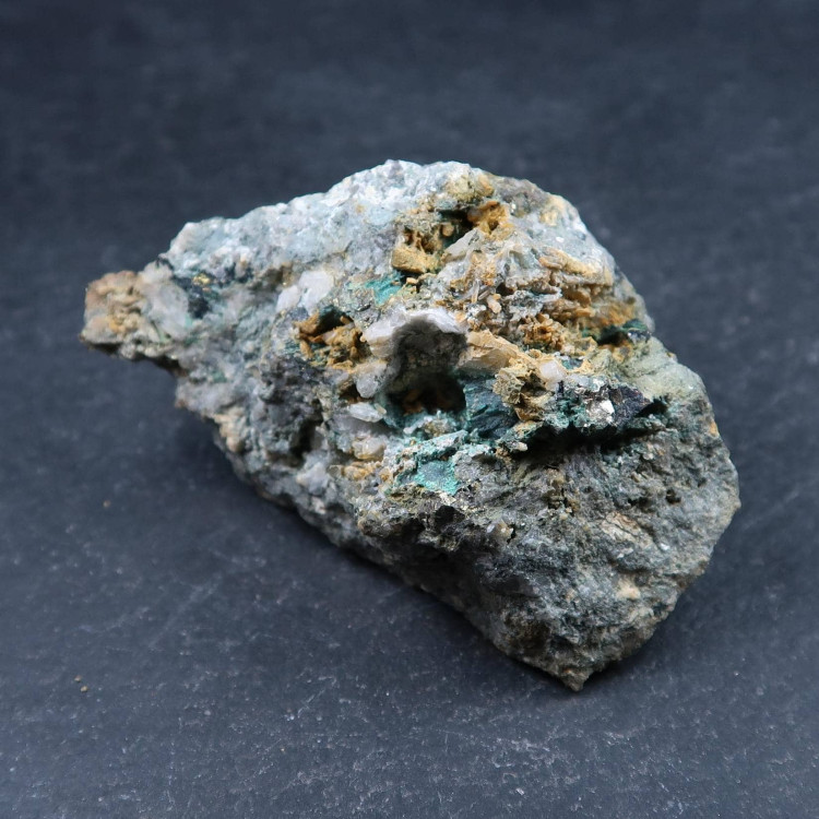 chalcopyrite malachite and quartz over dolomite 4 (5)