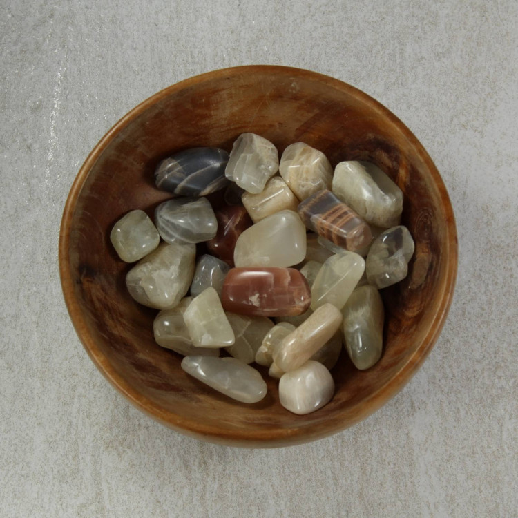 mixed colour moonstone feldspar tumblestones 2
