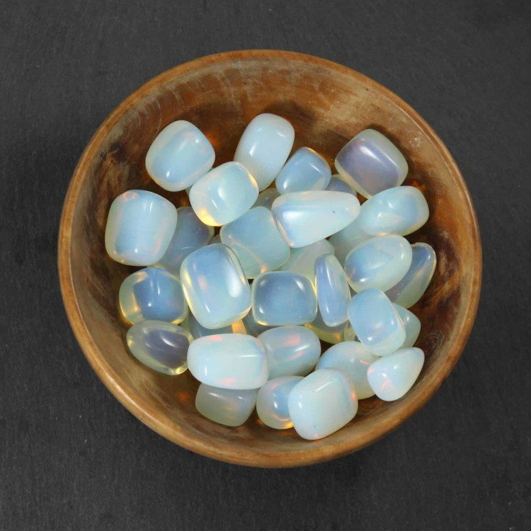 opalite glass tumblestones