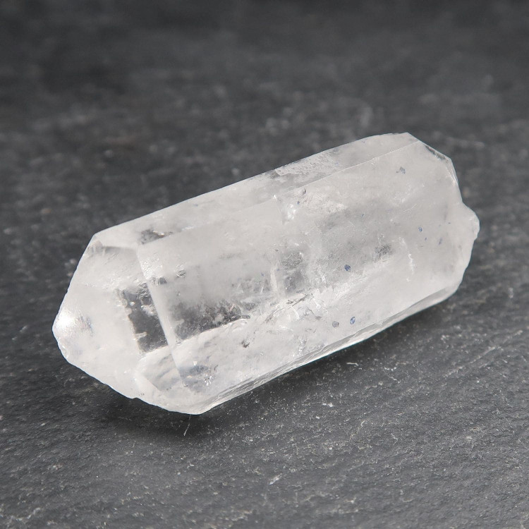 Clear Quartz point with Fluorite crystal inclusions from Madagascar