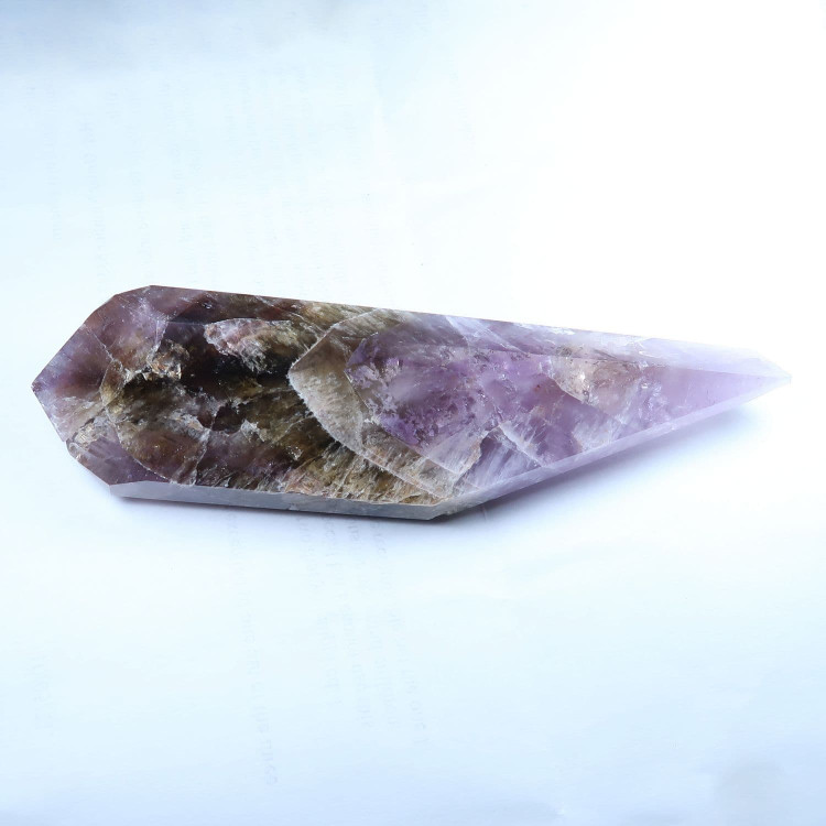 amethyst crystal with inclusions polished super 7 12