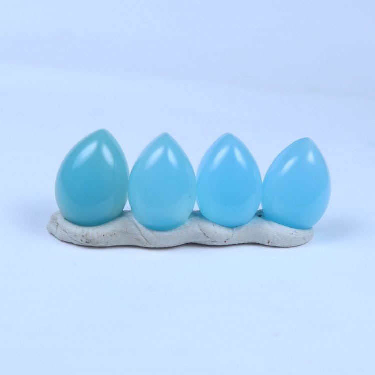 blue chalcedony cabochons for jewellery making