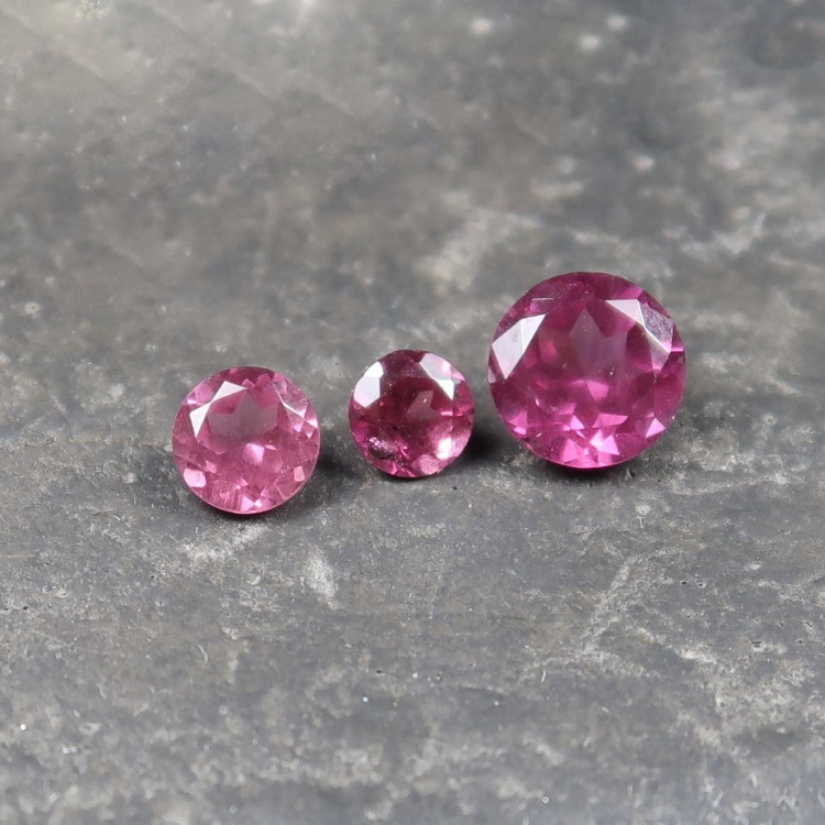 pink faceted garnets for jewellery making
