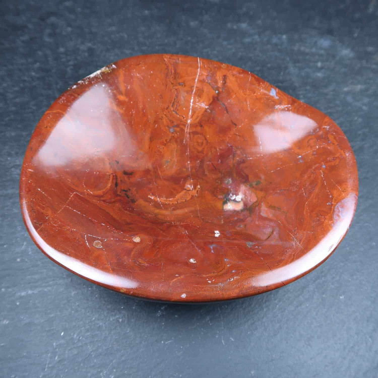 red jasper pin tray bowl