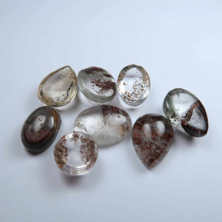 lodolite quartz cabochons for jewellery making 2