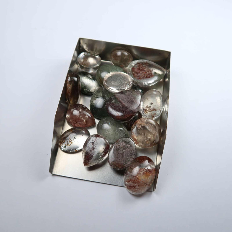 lodolite quartz cabochons for jewellery making 9