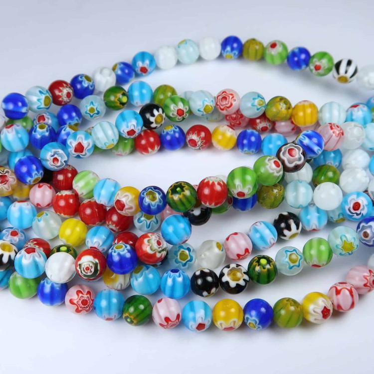 millifiori bead strands for jewellery making 2