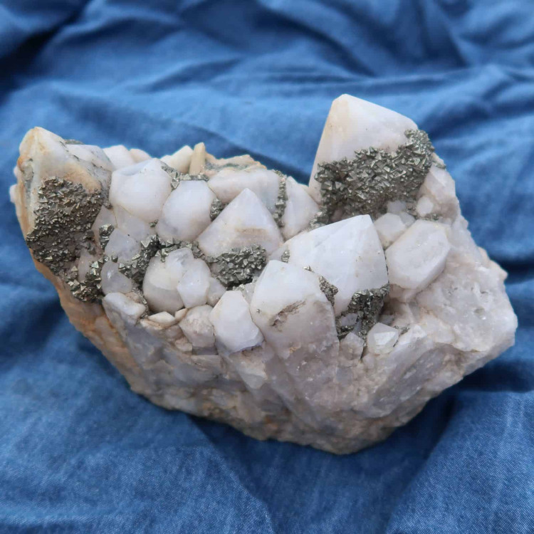 quartz and pyrite display piece from cornwall uk 14