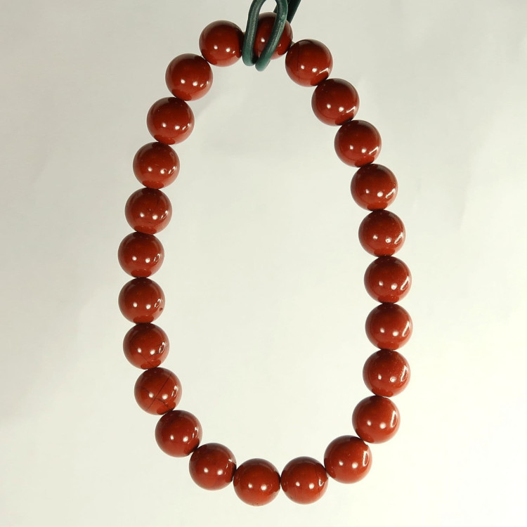 red jasper round beaded bracelets 3