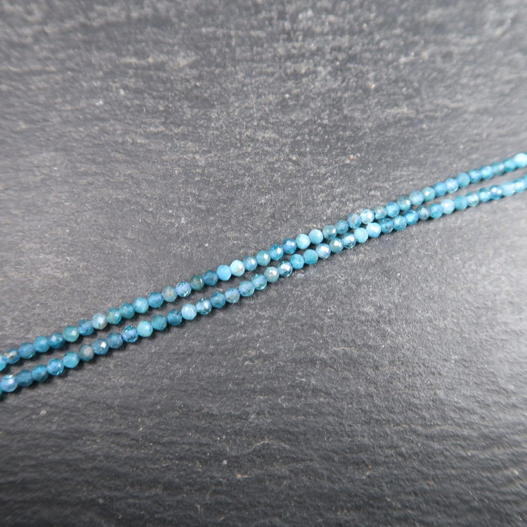 faceted blue apatite bead strands for jewellery making