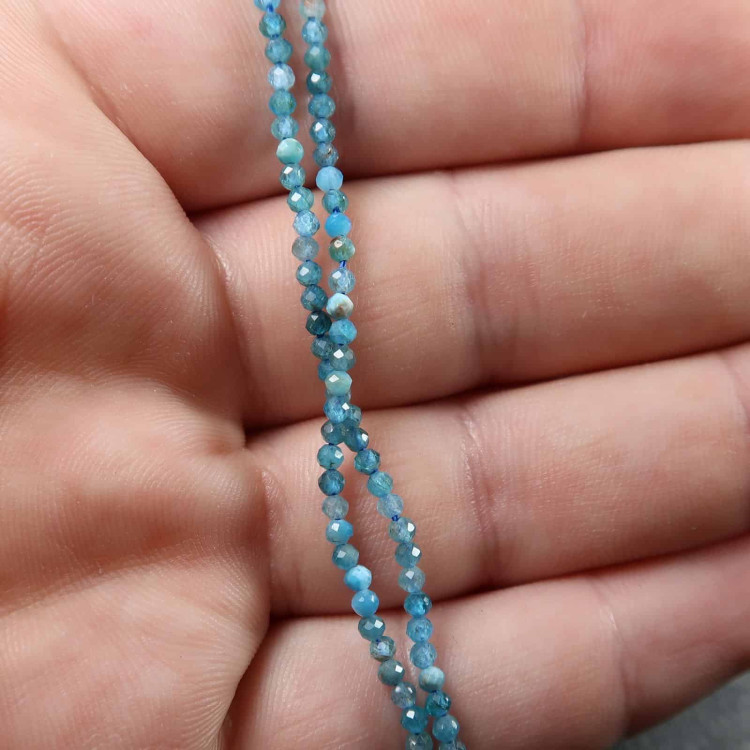 faceted blue apatite bead strands for jewellery making 3