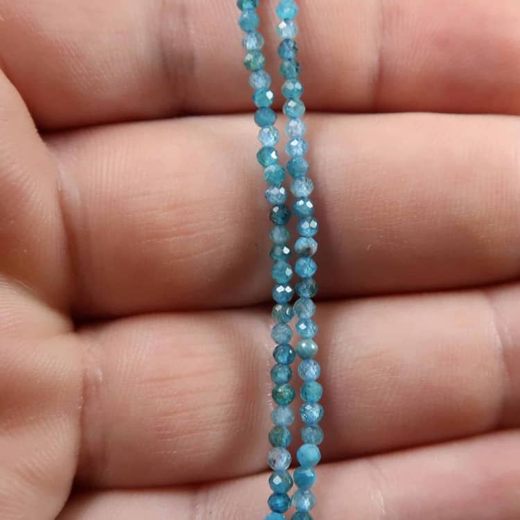 faceted blue apatite bead strands for jewellery making 4