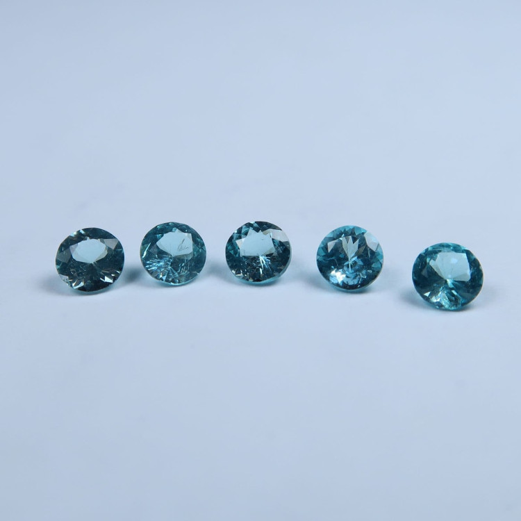 faceted blue apatite for jewellery making