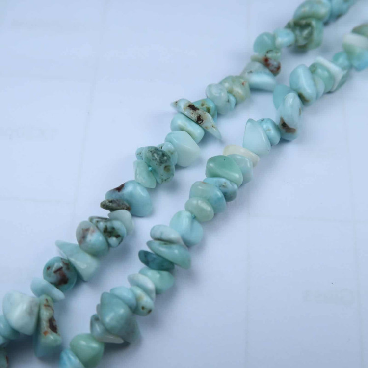 larimar chip bead strands for jewellery making 2