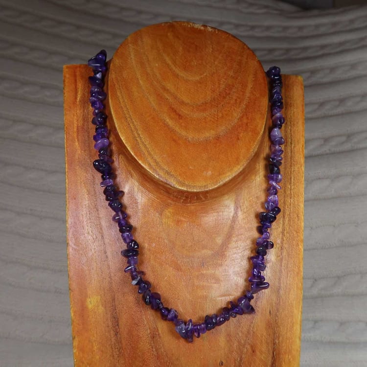 amethyst chip beaded necklaces (3)