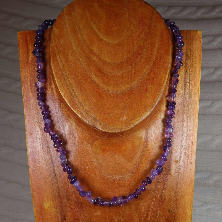 amethyst nugget necklace 16 inch a (2)