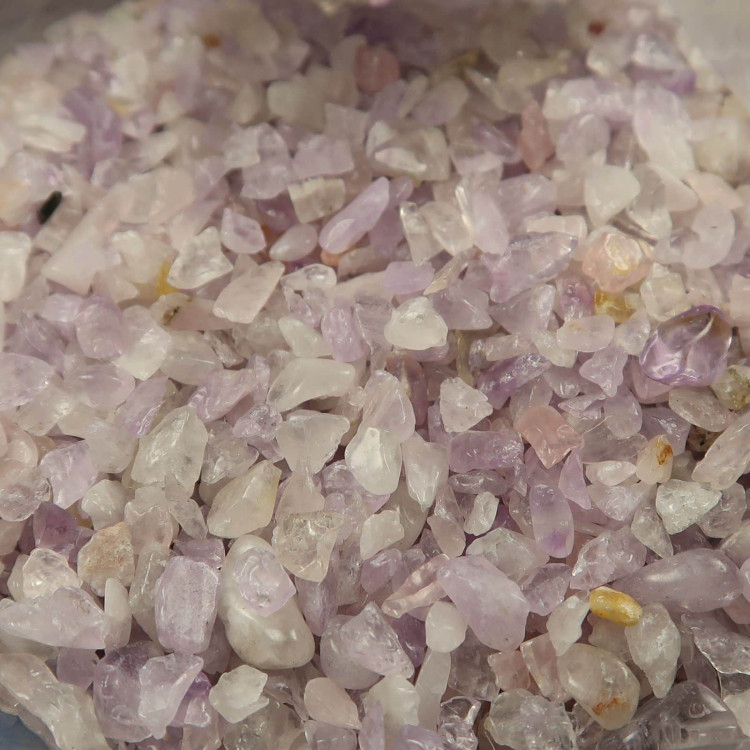 amethyst tumblechips gemstone confetti polished gem chips