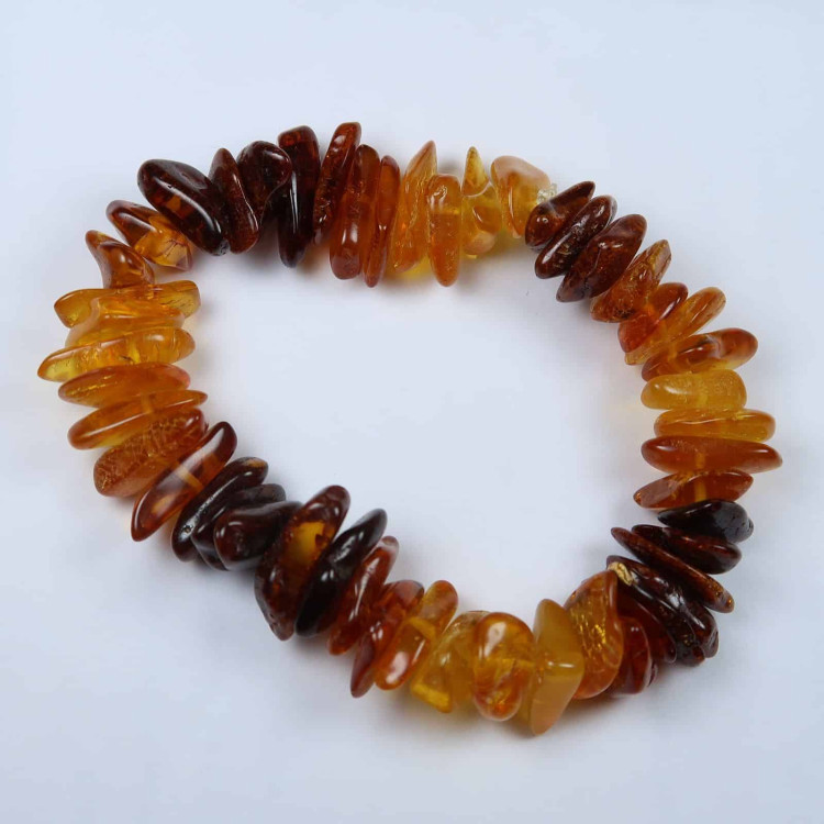 baltic amber beaded nugget bracelets (2)