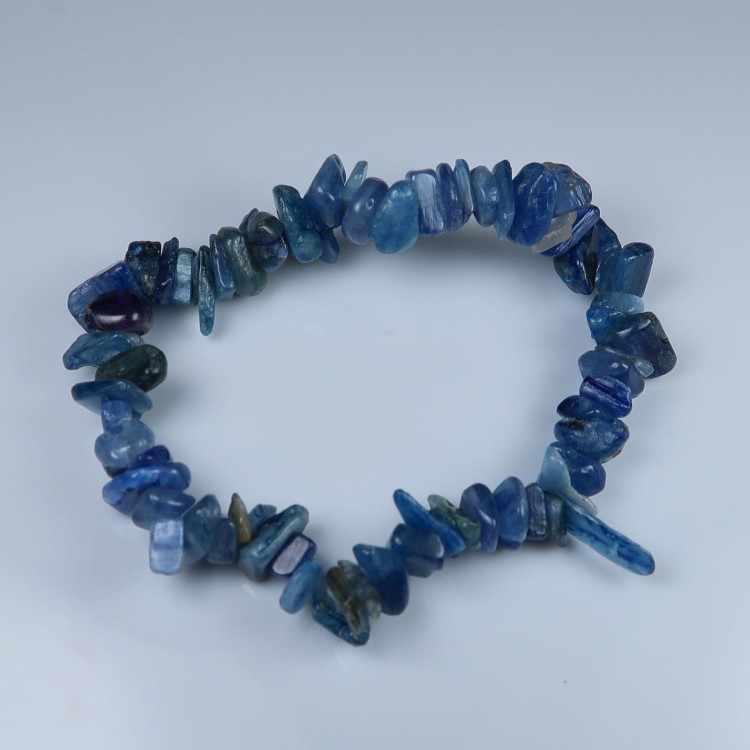 blue kyanite gemstone chip bracelets