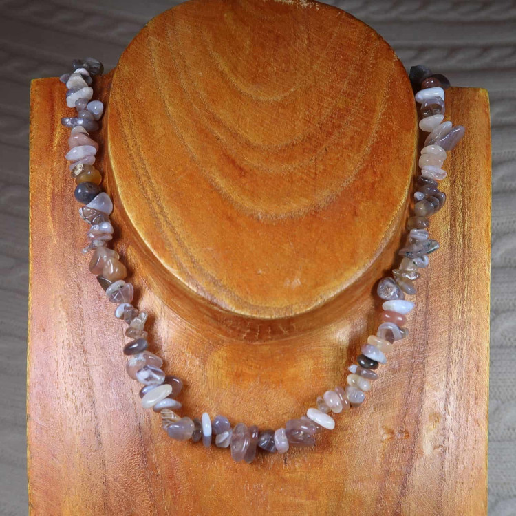 botswana agate chip beaded necklaces 2