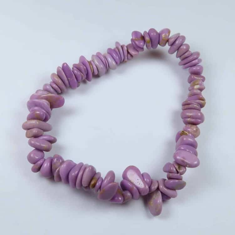 pink thulite gemstone chip bracelets