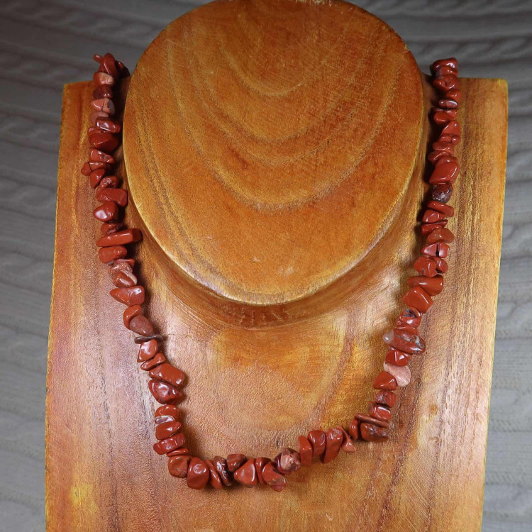 red jasper chip bead necklaces 2
