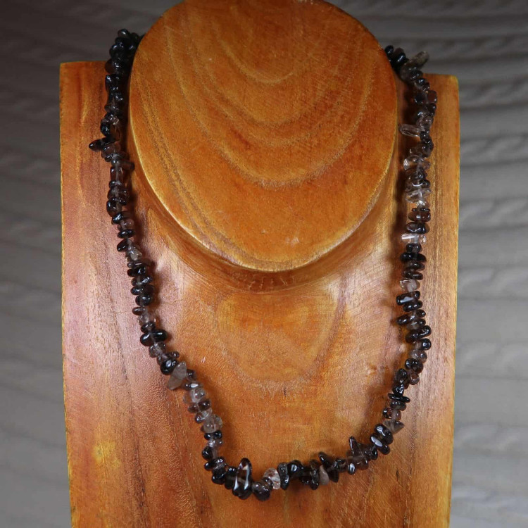 smoky quartz beaded necklaces (2)