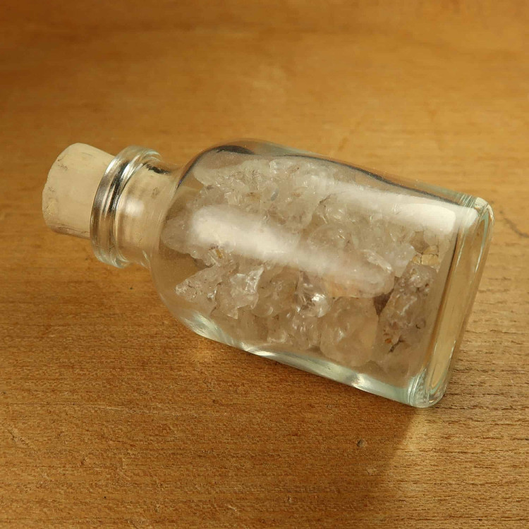hyalite opal in glass bottle 3