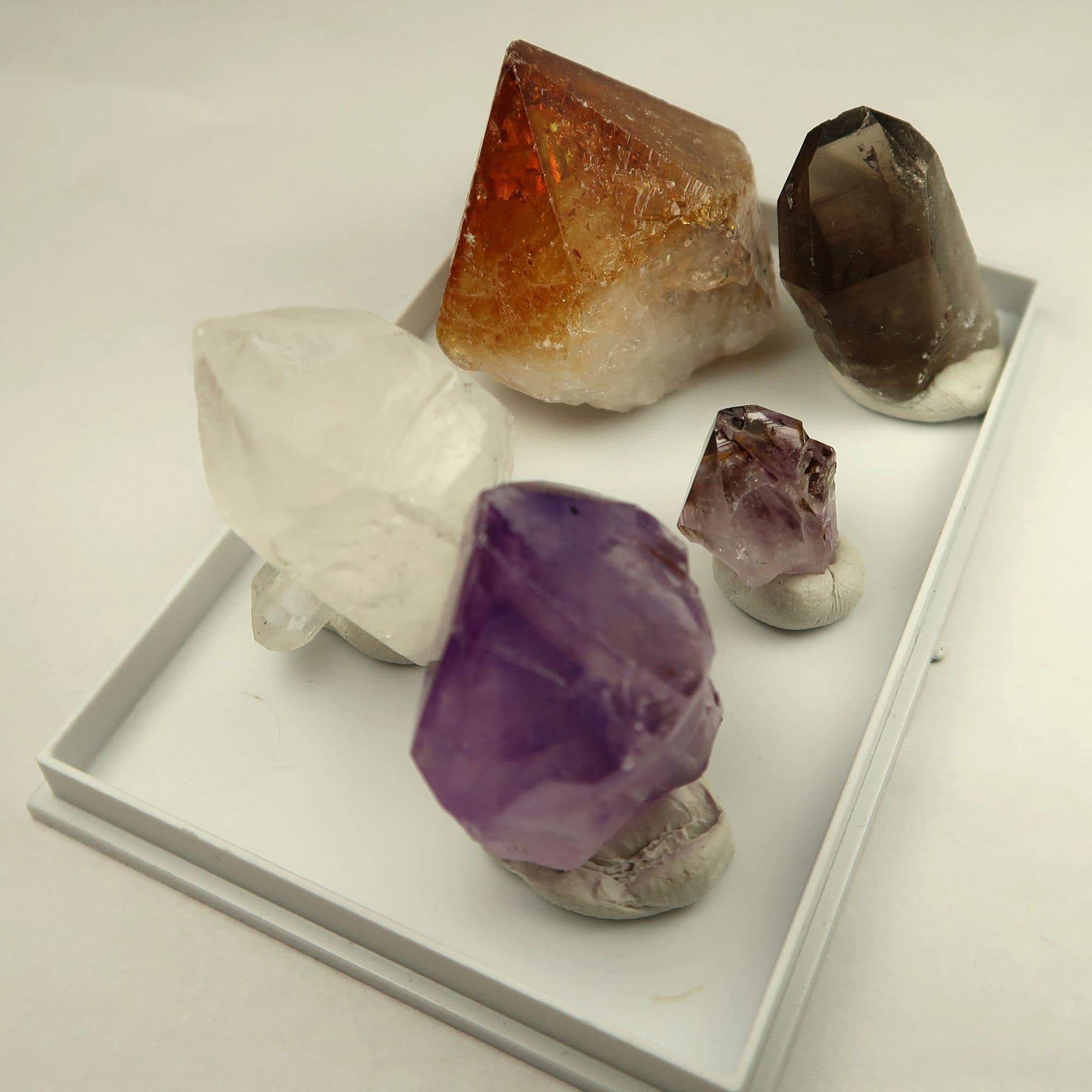 Quartz Point Sets | Quartz, Amethyst, Citrine, Smoky Quartz