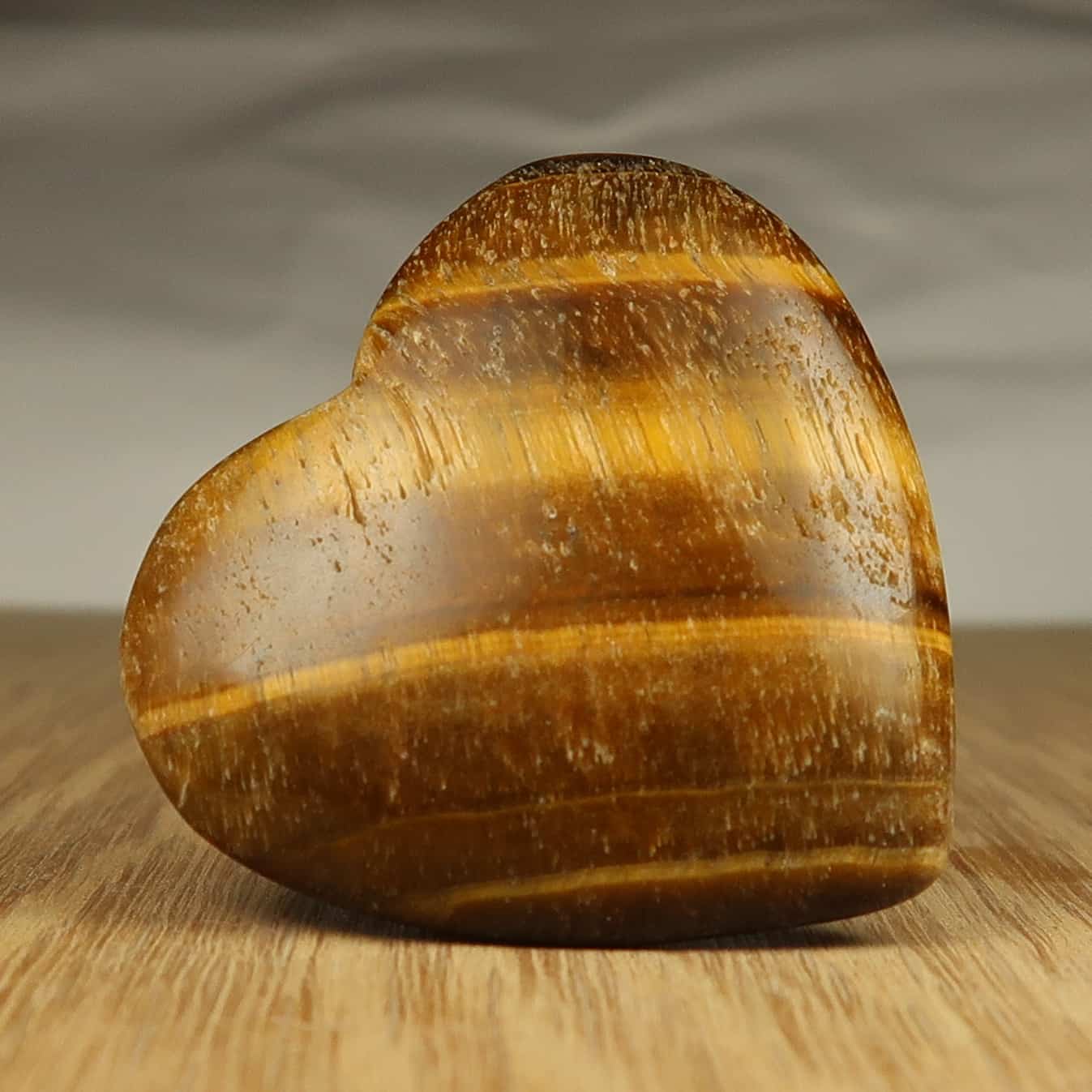 Golden Tigers Eye Heart Carvings Uk Mineral Shop