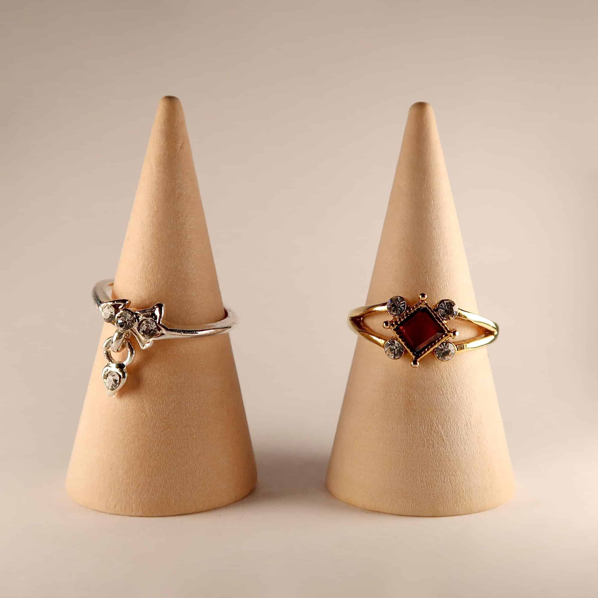 Ring display stands for jewellers Wooden ring stands UK